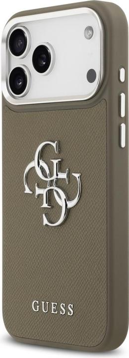 Produktbild Guess - Hardcase Grained Big 4G Classic Logo (GUHCP17XPG4SMCEW) - iPhone 17 Pro Max - Brown (Apple iPhone 17 Pro Max)