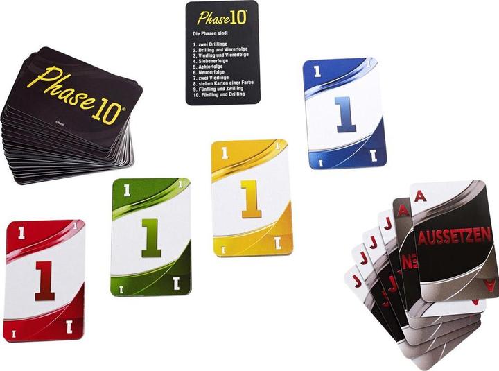 Image du produit Mattel Games Jeu de cartes Phase 10 (Allemand, 2 - 6 Joueur)
