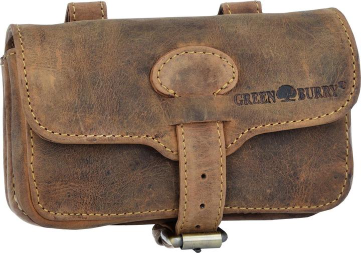 Actual product image Greenburry Vintage Military Belt Bag Leather 16 cm