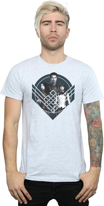 Produktbild ShangChi And The Legend Of The Ten Rings Group Pose Crest TShirt (M)