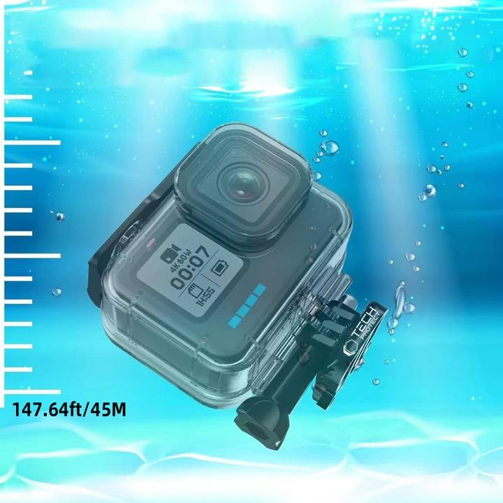 Actual product image Tech-Protect Etui GA200 wodoodporne do GoPro Hero 9 / 10 / 11 / 12 - przezroczyste