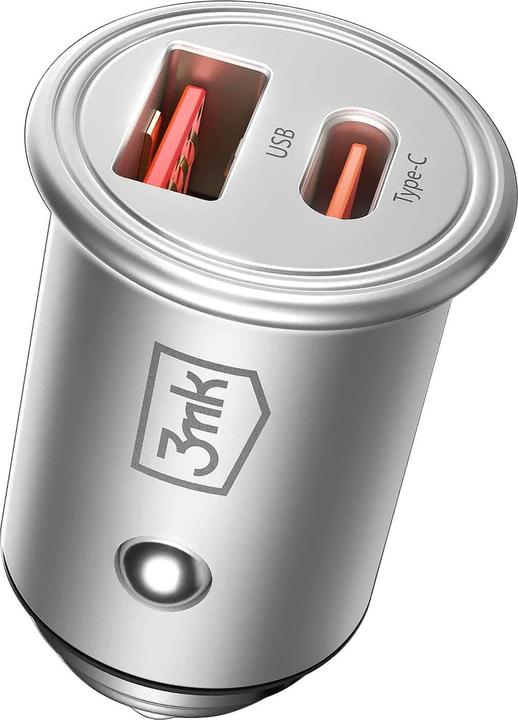 Produktbild 3MK HyperCar Charger 45W Ładowarka samochodowa 1xUSB-A + 1xUSB-C