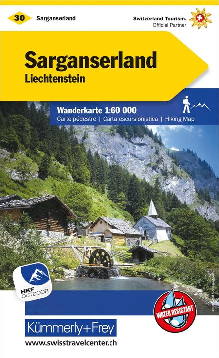 Produktbild Wanderkarte Sarganserland-Liechtenstein