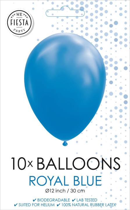 Image du produit Globos Europe Ballons bleu roi, 30 cm, 10 pièces. (10 x)