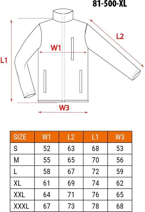 Valori nutrizionali e ingredienti Neo Giacca in pile taglia XL (81-500-XL) (XL)