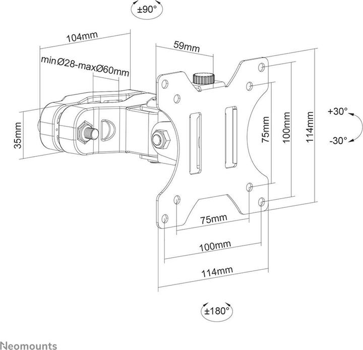 Immagine prodotto Neomounts FL40-430BL11