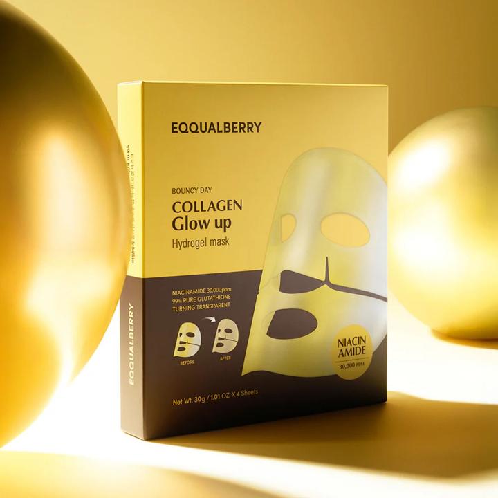 Actual product image Eqqualberry - Collagen Glow up Hydrogel Mask