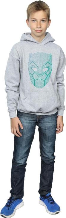 Produktbild Black Panther Tribal Mask Kapuzenpullover Jungen (116)