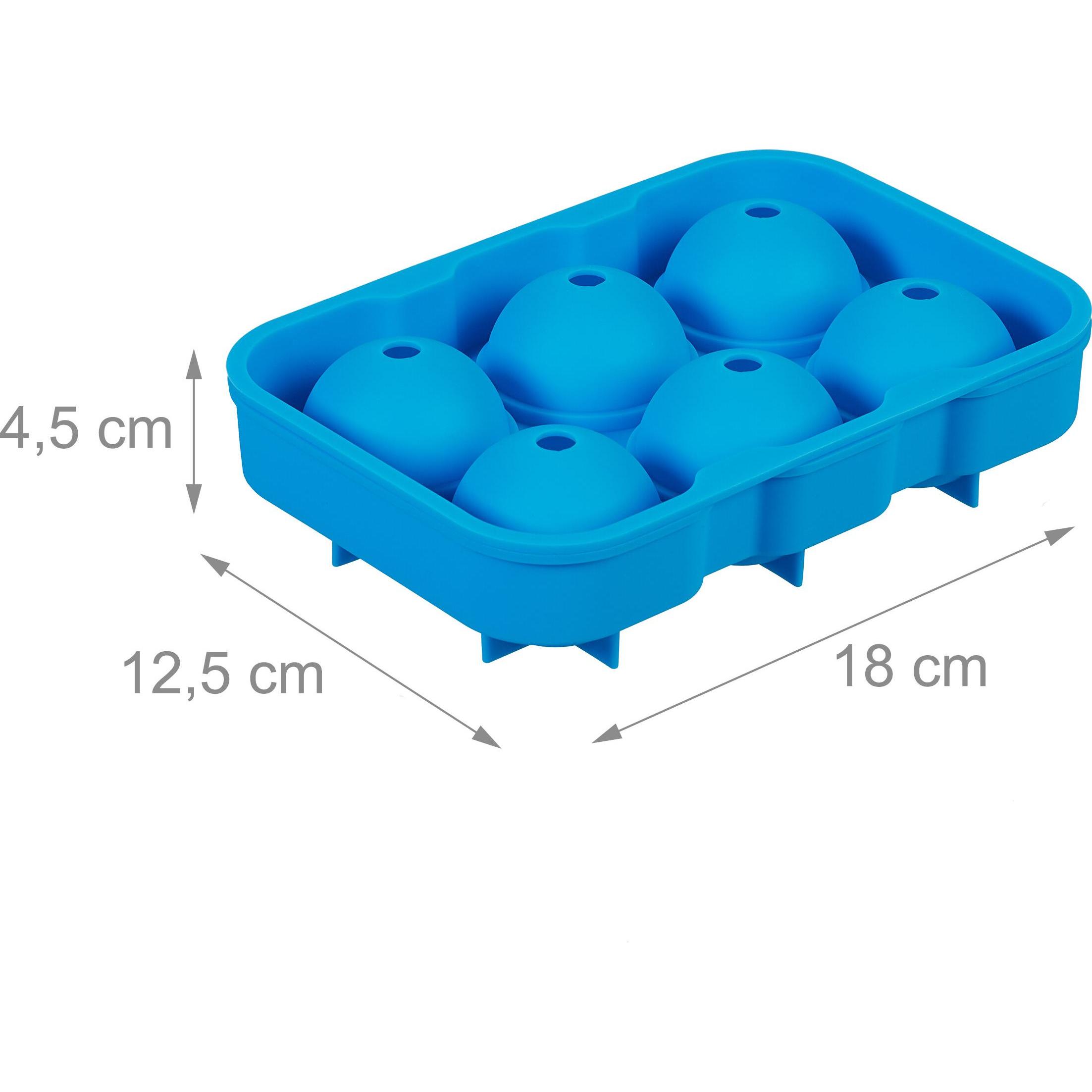 Thumbnail - Relaxdays 2x Eiswürfelform, Eisherstellung, Blau