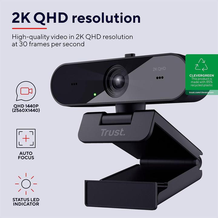Immagine prodotto Trust Webcam TAXON QHD ECO (3.69 Mpx)
