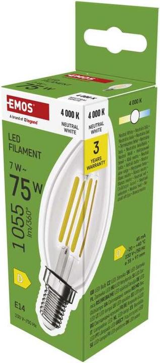 Immagine prodotto Emos Lampada LED Candela a filamento (E14, 1055 lm, 1 x)