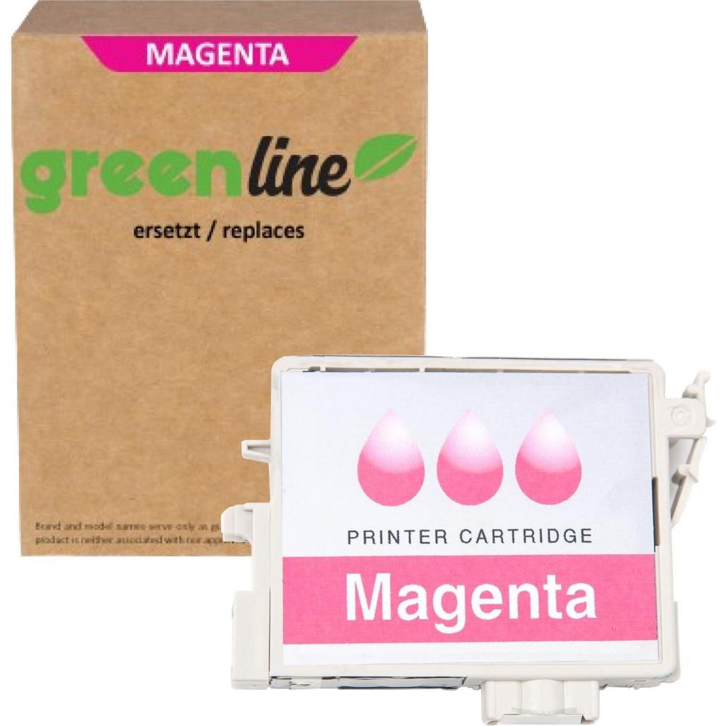 Inkadoo, Druckerpatrone, Druckerpatrone greenline ersetzt Epson C 13 T 34724010 / 34XL Tintenpatrone, cyan