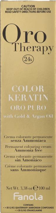 Image du produit Fanola Oro Therapy Color Keratin 6.3 Dark Blonde Gold 100ml (6.3)