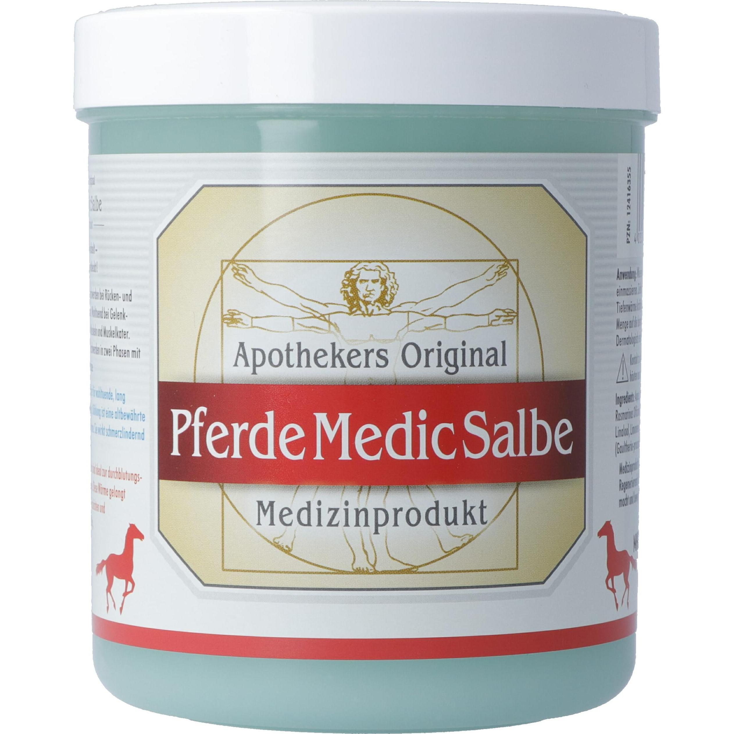 Apothekers Original, Muskelsalbe + Kühlpad, Medic Pferde Salbe (1 x, 600 ml, 666 g)