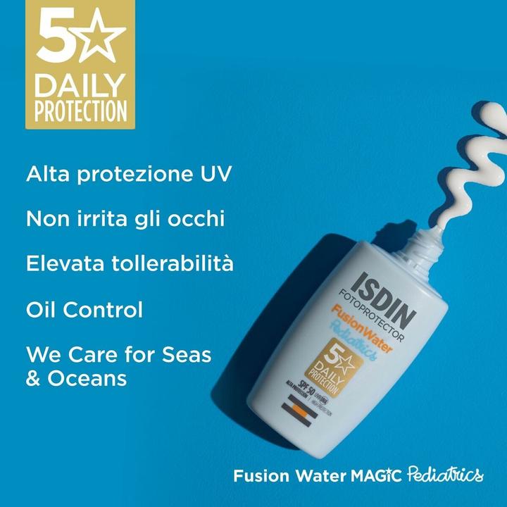Actual product image Isdin Fusion Water SPF50 (Suntan cream, SPF 50, 50 ml)