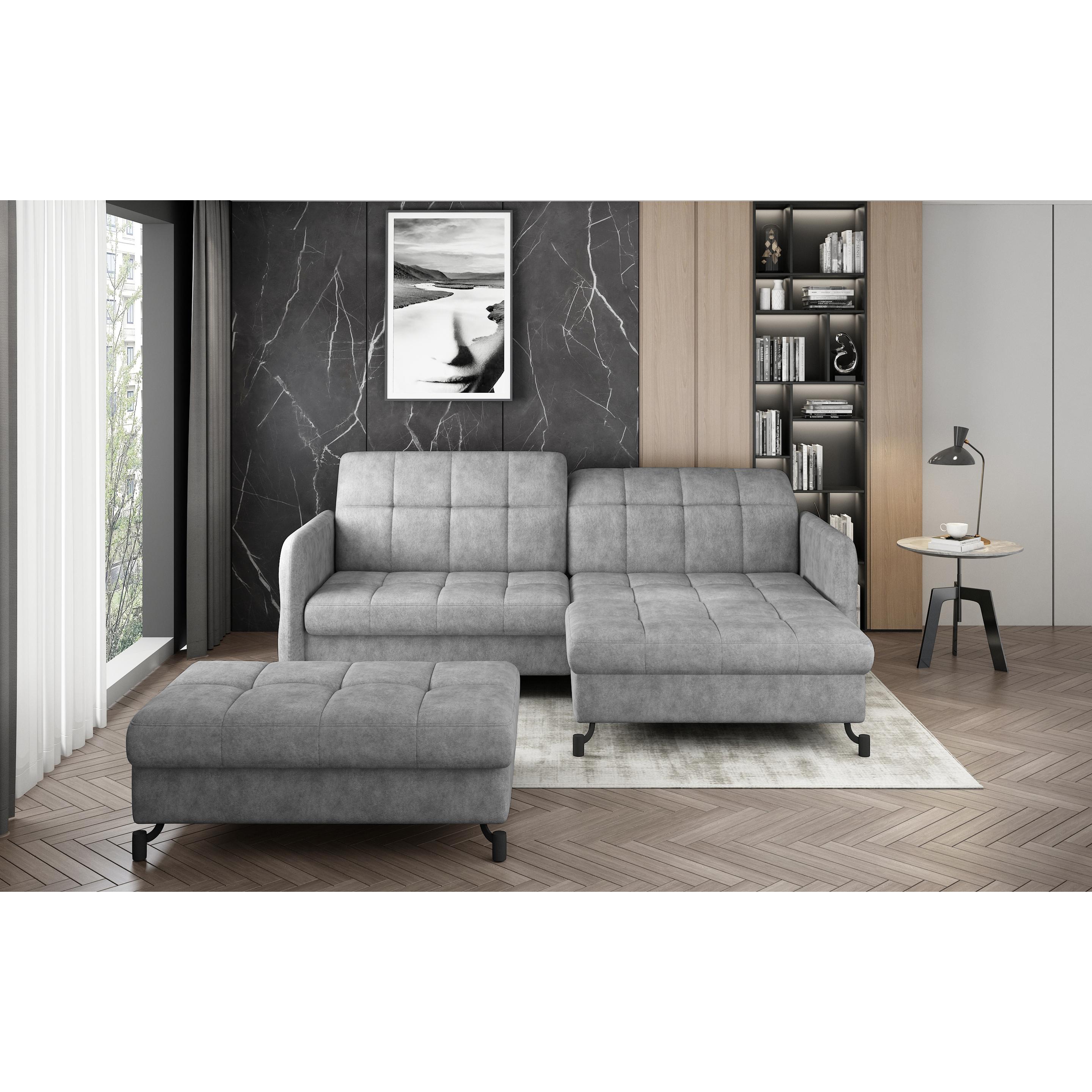 ELTAP, Sofa, Narożnik Lorelle + Pouf (Ecksofa, Polstergruppe, Bettsofa)