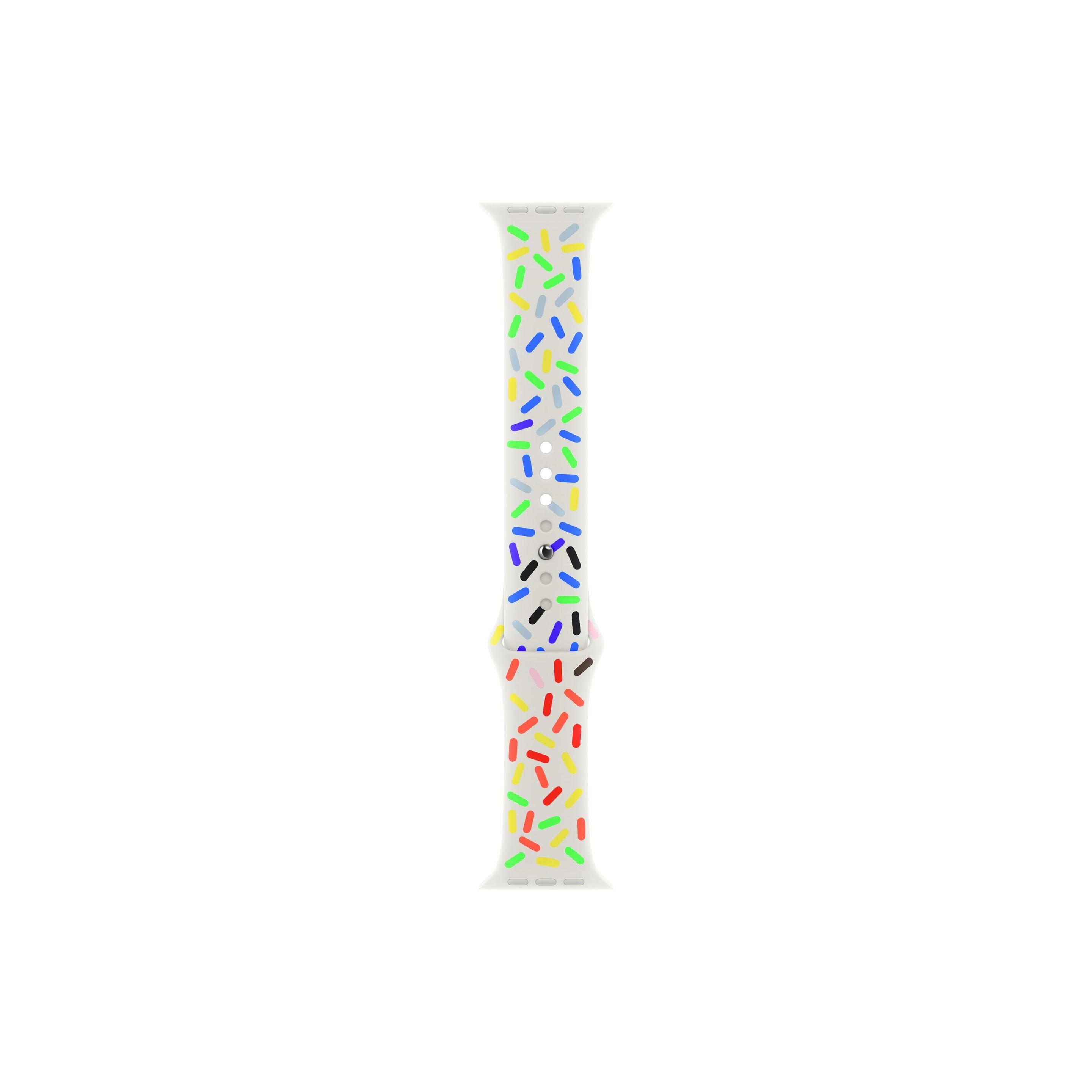 Apple Pride Edition Sport Band M/L (45 mm, Fluorelastomer, Apple Watch Series 7, Apple Watch Series 8, Apple Watch Serie...