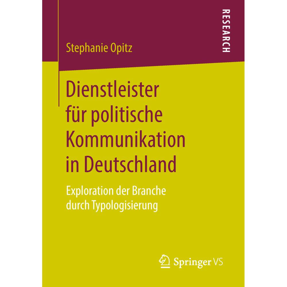 Dienstleister für politische Kommunikation in Deutschland, Fachbücher von Stephanie Opitz