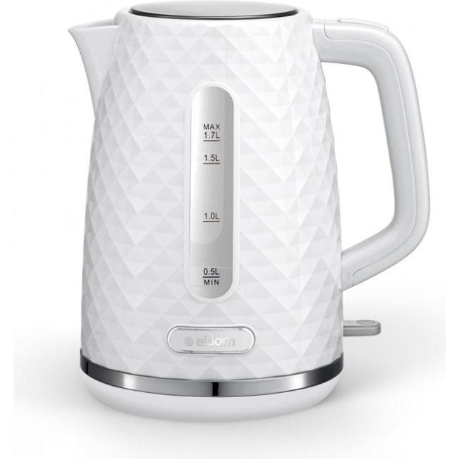 Eldom C280B Wasserkocher ELLI Inhalt 1 7 l Leistung 2200 W schwarz strix weiss, Wasserkocher, Weiss