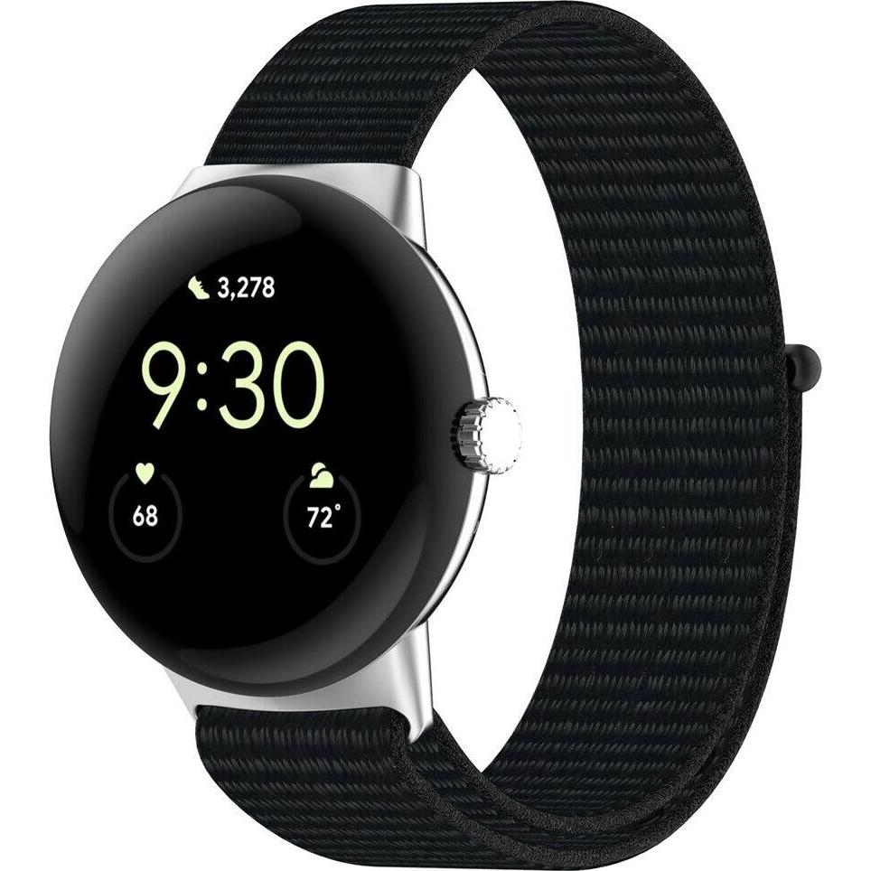 Thumbnail - Strap-it Armband (Nylon), Uhrenarmband, Schwarz