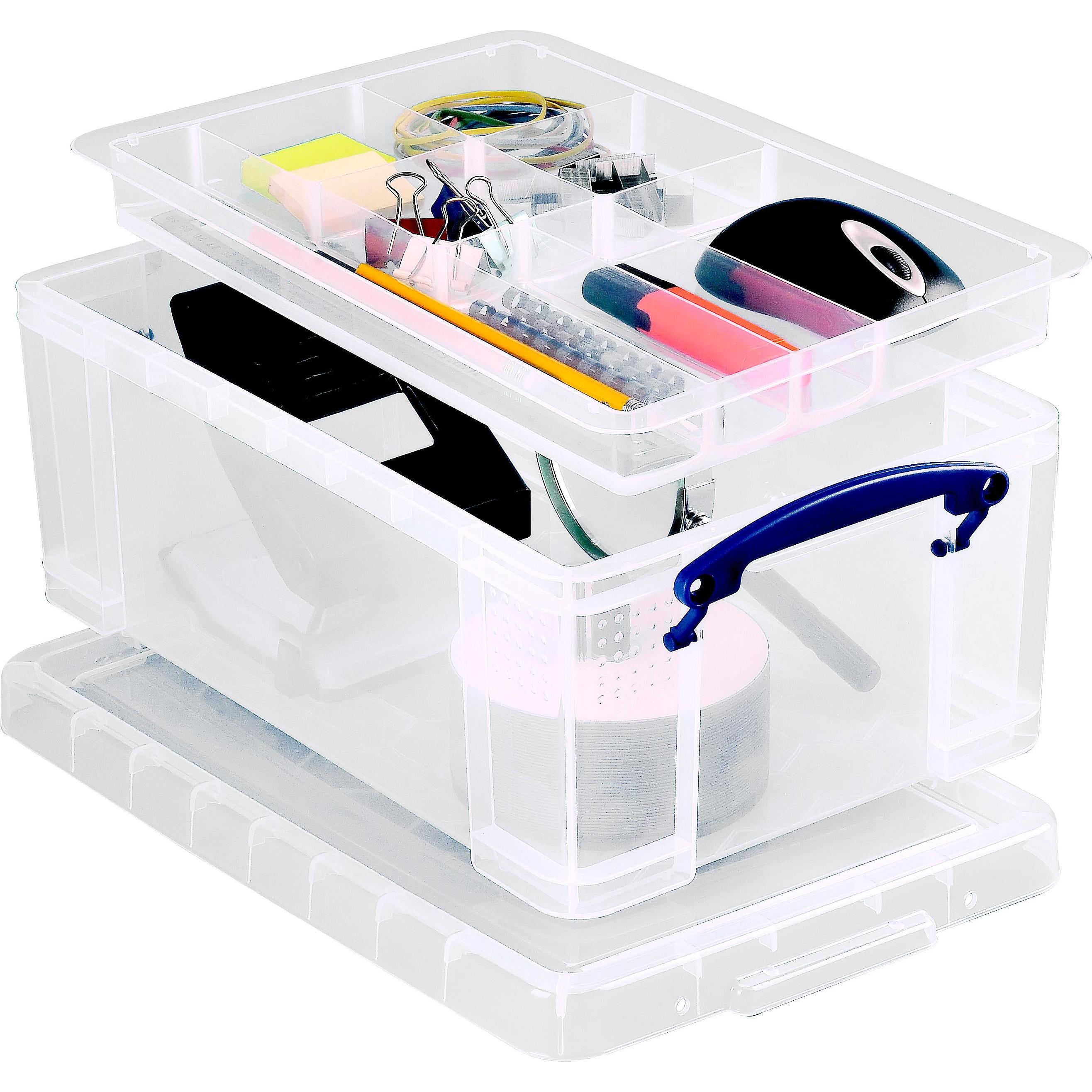 Thumbnail - 4x Really Useful Box, Aufbewahrungsbox, Klaritus (24.3 x 37.2 x 3.3 cm)