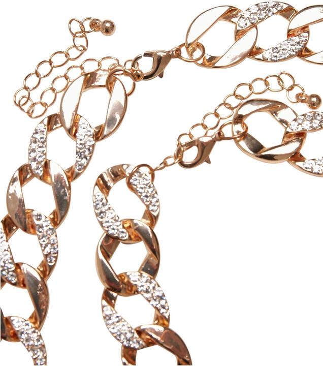 Produktbild Urban Classics Basic Diamond Necklace And Bracelet Set (Array 100% Glas, 100% Zink Legierung)