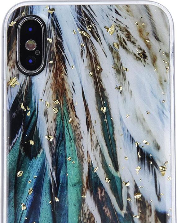 Image du produit OEM Etui Gold Glam pour Xiaomi Redmi 13C 4G / 13C 5G plumes (Xiaomi Poco C65, Xiaomi Redmi 13C 5G)