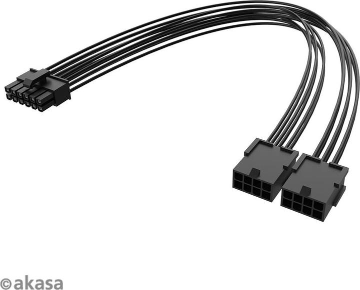 Produktbild Akasa PCIe 12-Pin na Dual 8-Pin adaptÃ©r