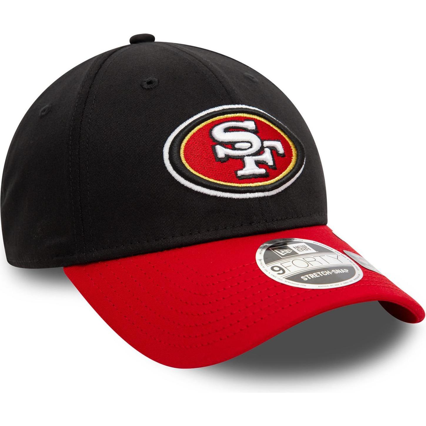 New Era, Herren, Cap, 9Forty Stretch-Snap Cap - San Francisco 49ers, Schwarz, (One Size)