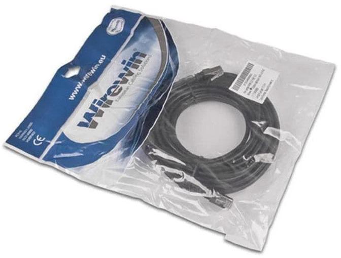 Immagine prodotto Wirewin Cavo patch per esterni: 0,3 m, nero (U/FTP, CAT5e, 3 m)