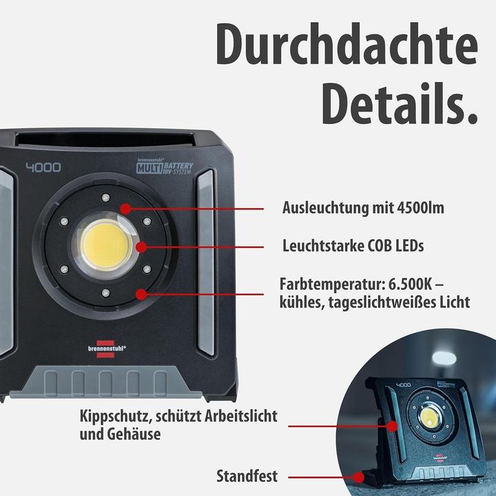 Actual product image Brennenstuhl Construction spotlight (4500 lm)