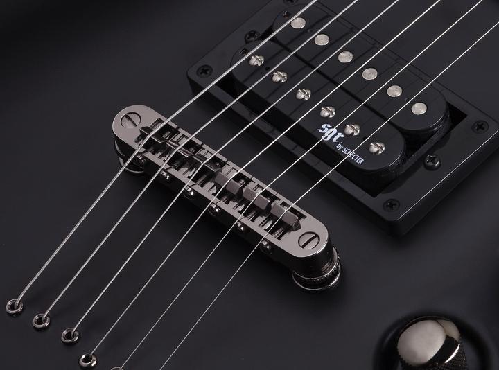 Actual product image Schecter Guitar Research Schecter SGR C-1 sähkökitara, Midnight Satin Black (Electric guitar, Mahogany, Maple, NATO)