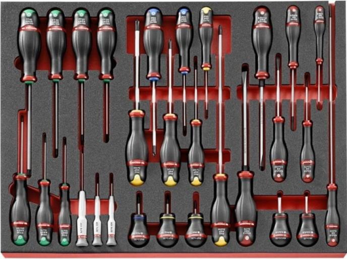 Facom Modul 26Schraubendreher+3Micro-Tech (Schlitz)
