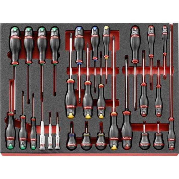 Facom, Schraubenzieher, Modul 26Schraubendreher+3Micro-Tech