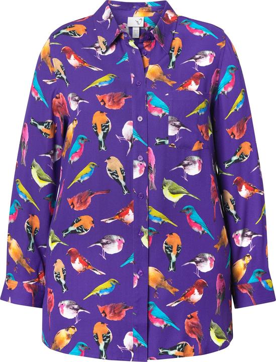 Immagine prodotto Ulla Popken Camicia con volatili, colletto da camicia e maniche lunghe (60)
