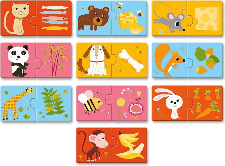 Actual product image Djeco Puzzle Duo At Table (10 pieces)