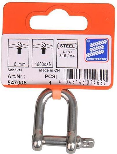 Immagine prodotto ProPlus Grillo a D 6mm, A4 RVS AISI 316, 1.800 daN