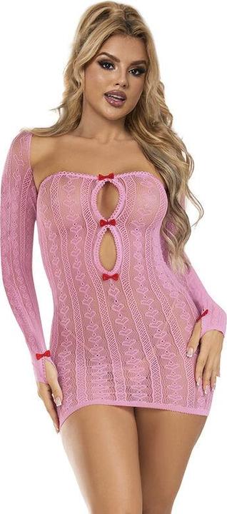 Produktbild Subblime 952471 ROSA NETZ-BODYSTOCKING EINE GRÃ–SSE (One Size)