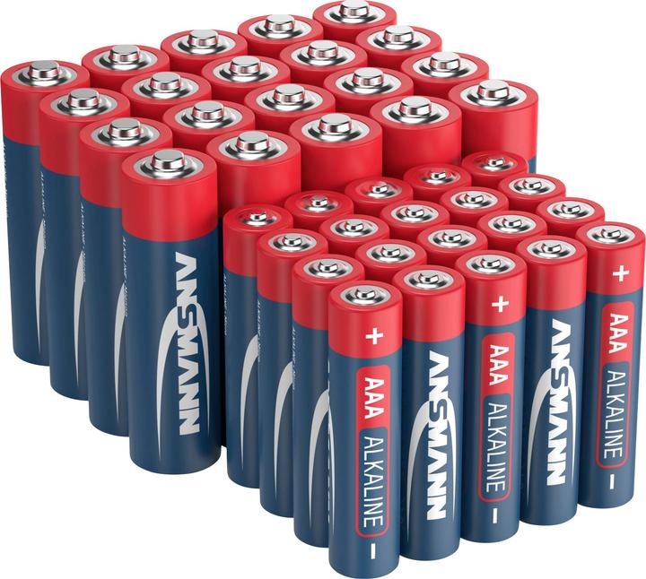 Immagine prodotto Ansmann Set di batterie Micro, Mignon 40 (40 pz., AA, AAA)