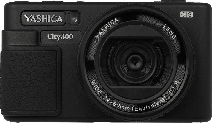 Yashica City 300 Black incl. QuickFlash Mini Camera Flash (50MP) (50 Mpx)