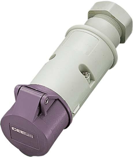 Actual product image Mennekes MEN 707A CEE coupling socket extra-low voltage 20-25V 16A 2p (CEE 7/7)