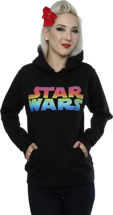 Immagine prodotto Star Wars Rainbow Logo Felpa con Cappuccio Donna (L)