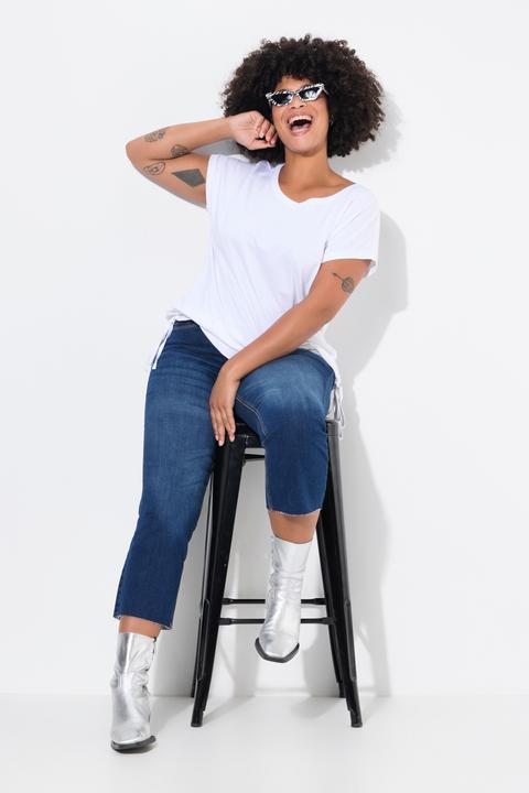 Actual product image Angel of Style Claire 7/8 jeans with comfortable stretch material and raw-cut hems (42)