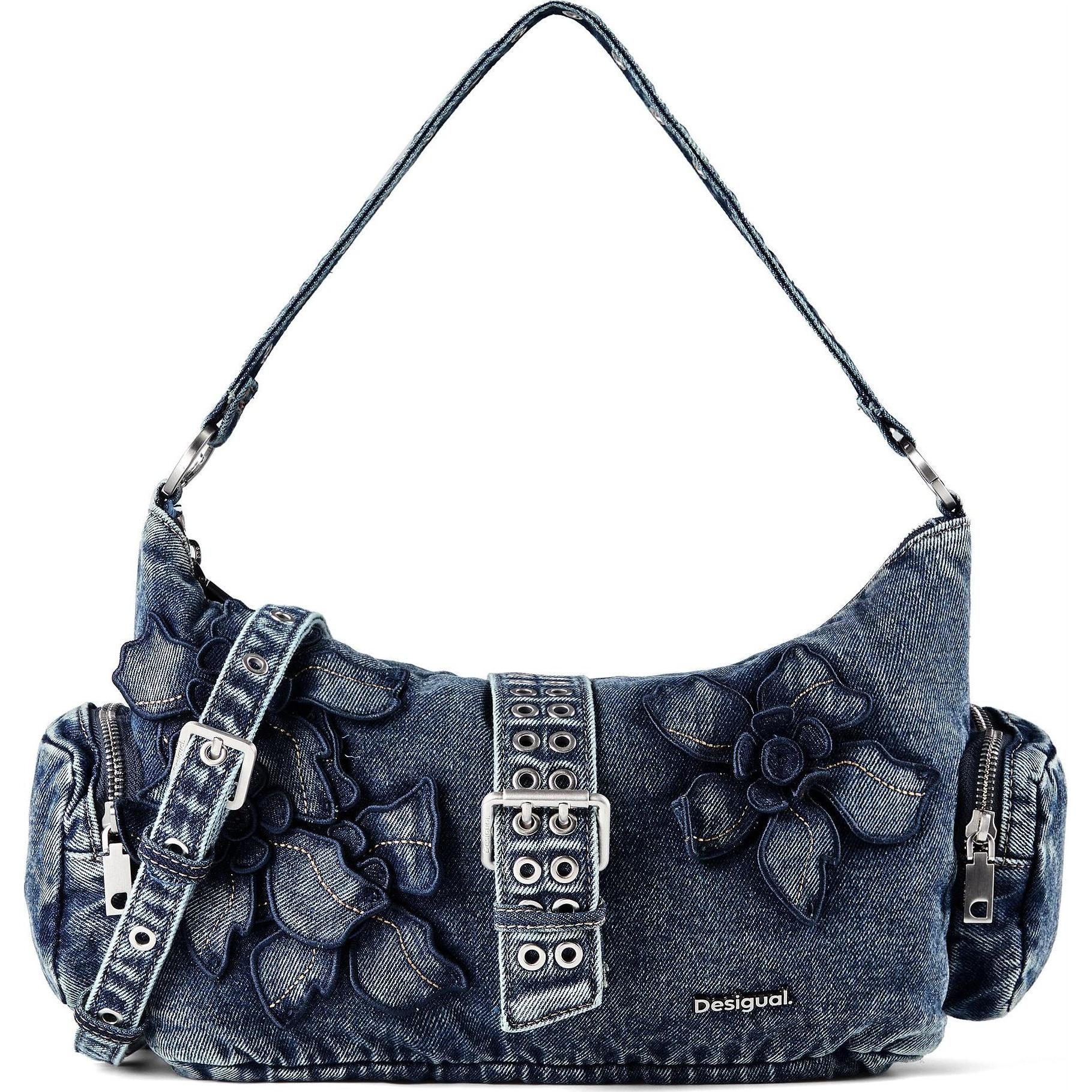 Desigual Donna Blu Donne, Borsetta, Curio Denim Bag,