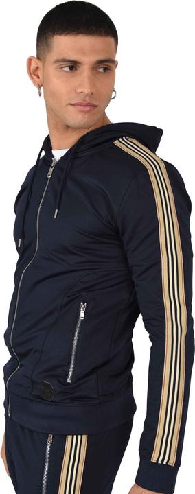 Produktbild Project X Paris Kapuzen-Sweatshirt mit Reissverschluss und Reiterstreifen (L)