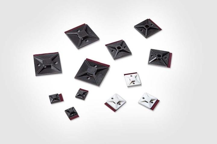 Actual product image HellermannTyton Mounting base (Fixing loops, 28 mm, 100 pcs.)