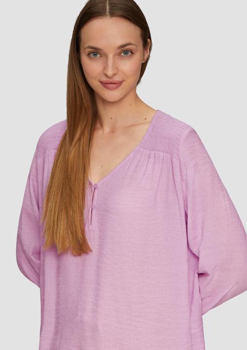 Actual product image S.Oliver Bluse Strukturierte Bluse aus Viskosemix mit Smok Details (40)