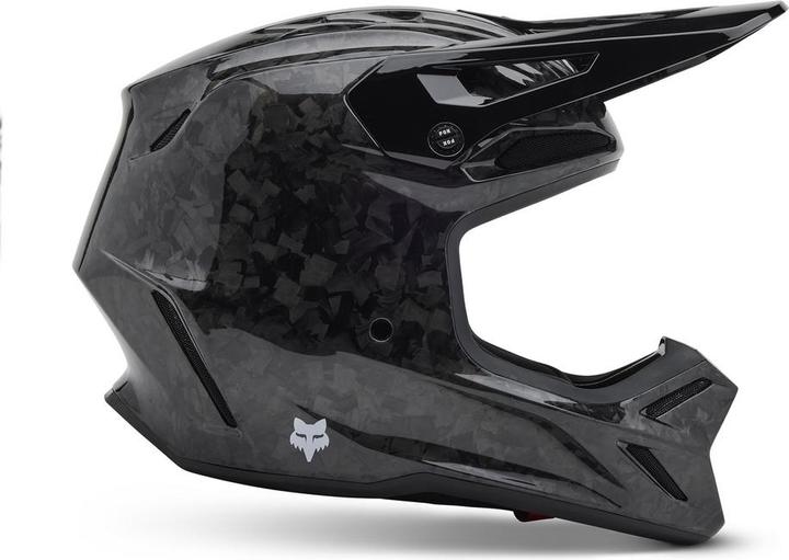 Fox V3 RS Carbon Solid Helmet (59 - 60 cm, L)