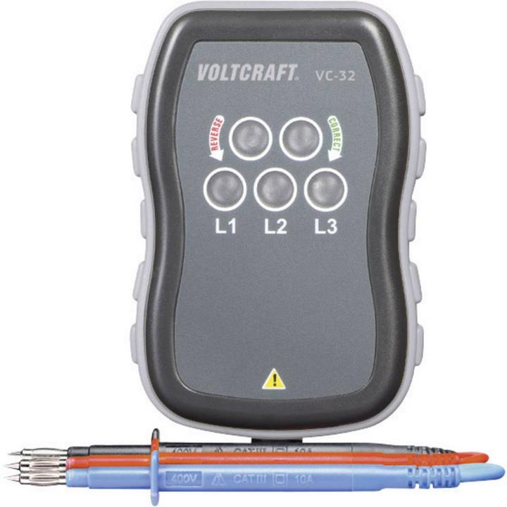 Actual product image Voltcraft Rotary field direction tester (CAT III 500V, Handheld multimeter)
