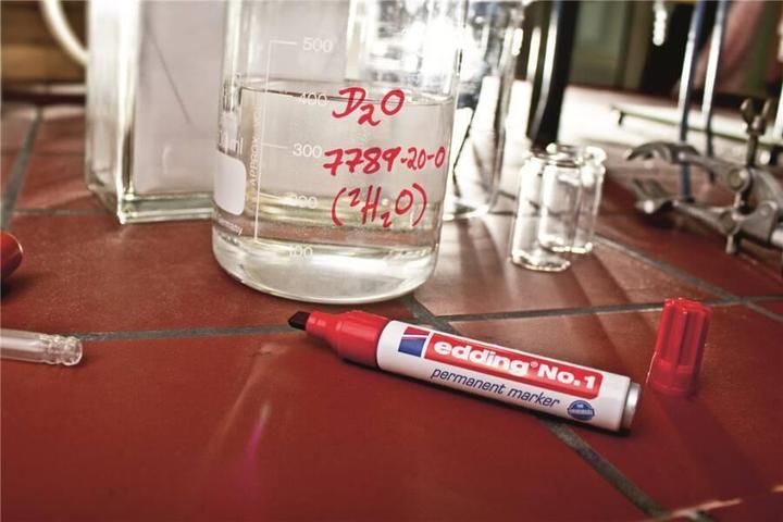 Produktbild Edding No.1 Permanent-Marker Rot Meissel (10x)